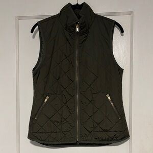 Old Navy Olive Quilted Women's Vest